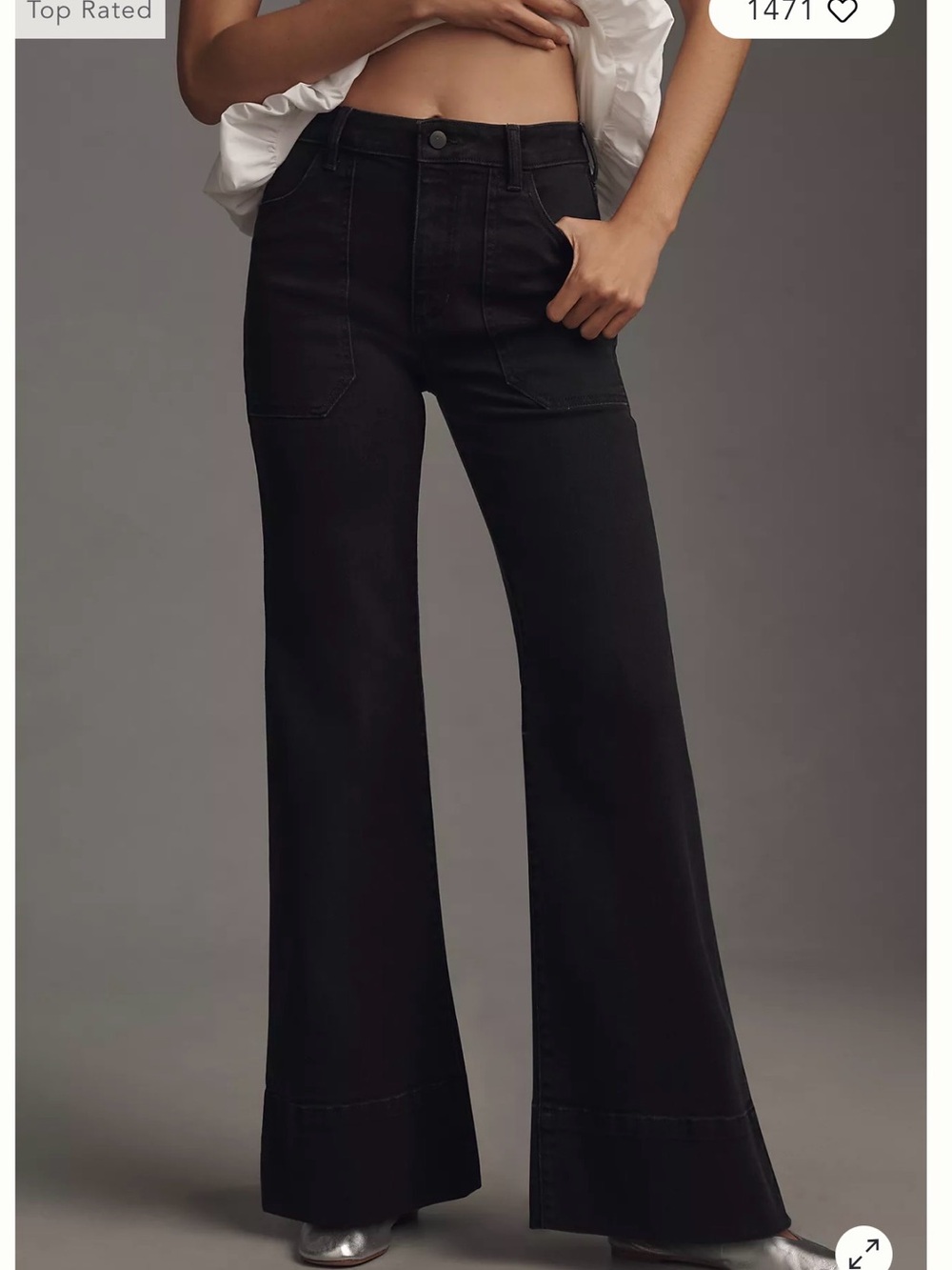 Rylan Relaxed High-Rise Flare Jeans by Pilcro
